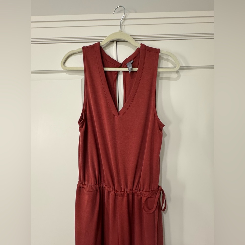 Sweaty Betty Cruise Wide Leg Sleeveless Jumpsuit Falu Red - Picture 11 of 14
